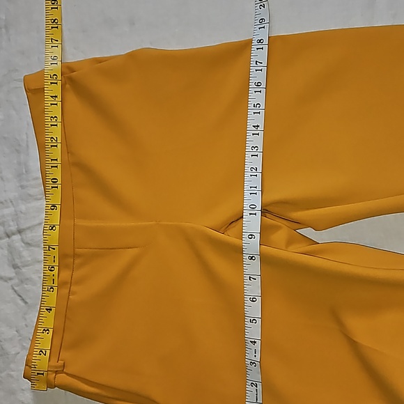 Jules & Leopold mustard casual pants small petite straight leg - Picture 12 of 15